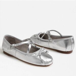 Sam Edelman Silver Circus Ballet Flats